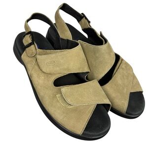 Wolky Nimes Suede Leather Comfort Sandals